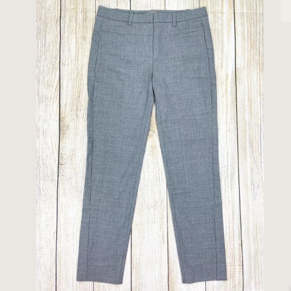 HALSTON HERITAGE Gray Slim Ankle Pants - Picture 4 of 7